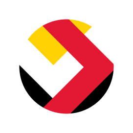 Fearlessly Forward brand directional chevrons in Maryland Colors